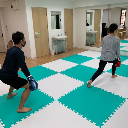 夫婦でトレーニング